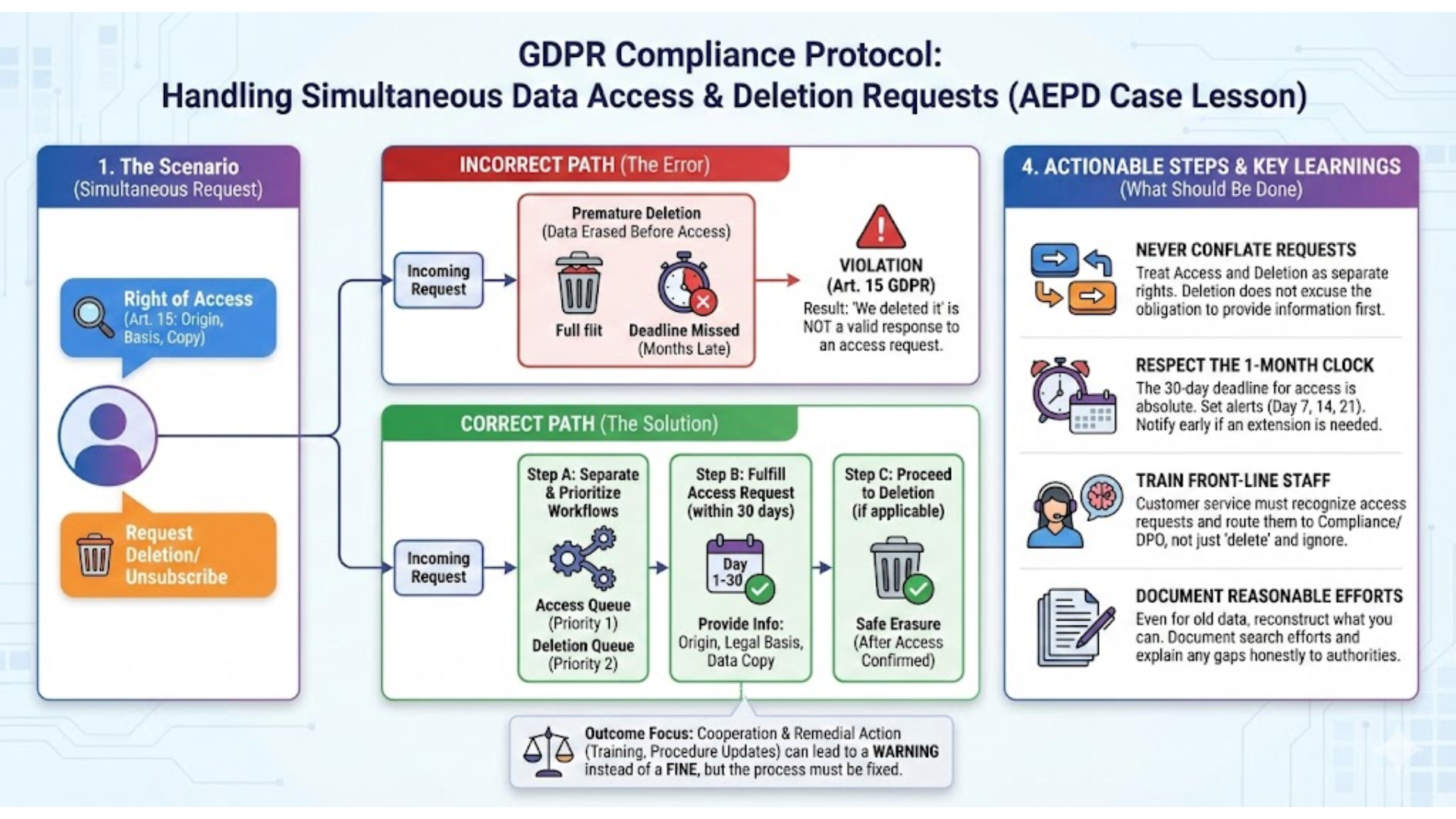 Data Access Request infographic